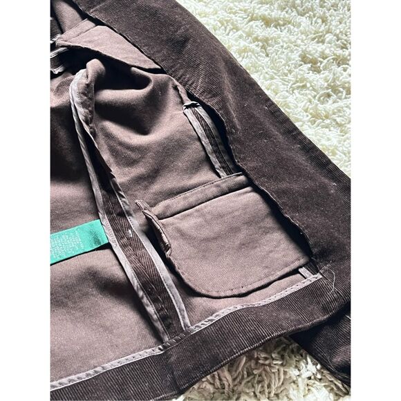 Vintage Ralph Lauren Brown Corduroy Military Style Jacket Large - Picture 10 of 13